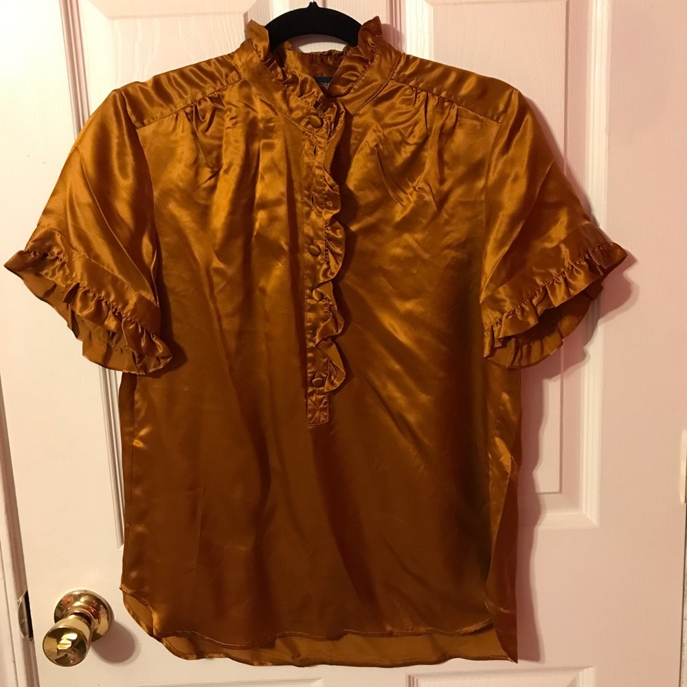 Gold Silk French Connection Top